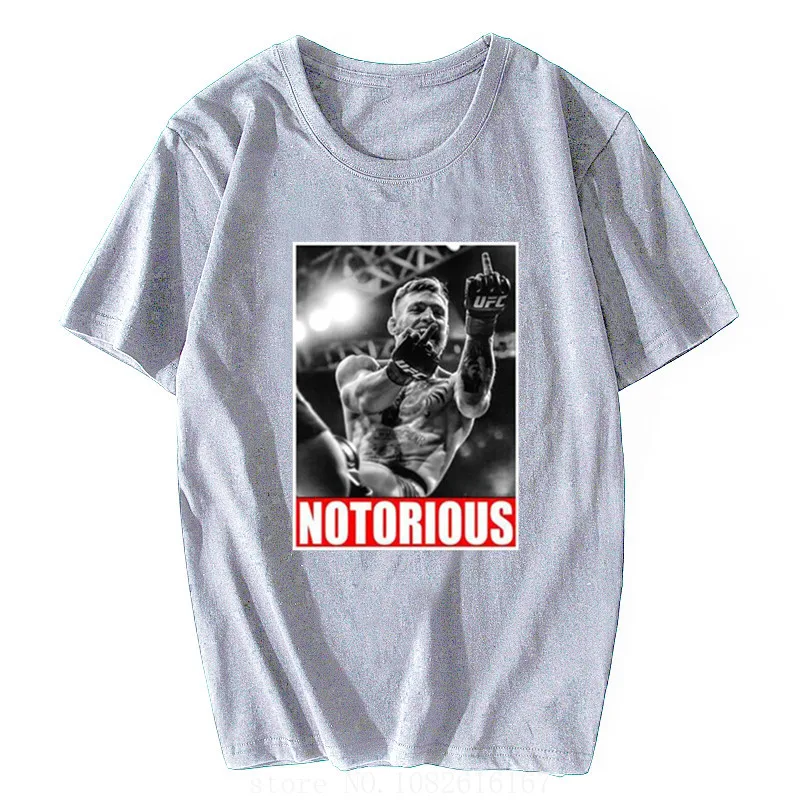 T-shirt Funny Design Black Fashion Streetwear Tee Conor McGregor Notorious Men Fan  Cool Shirt Homme Funny T Shirts