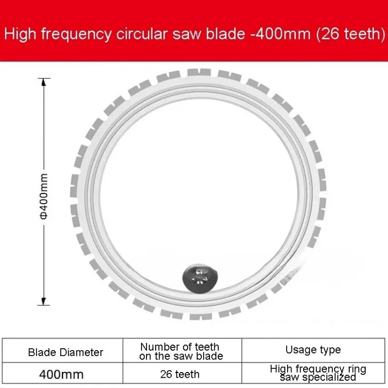 AC8400/AC8500 High Frequency Ring Dedicated Ring Blade Diamond Concrete Ring Saw Cutting Blade Blade 400mm/500mm
