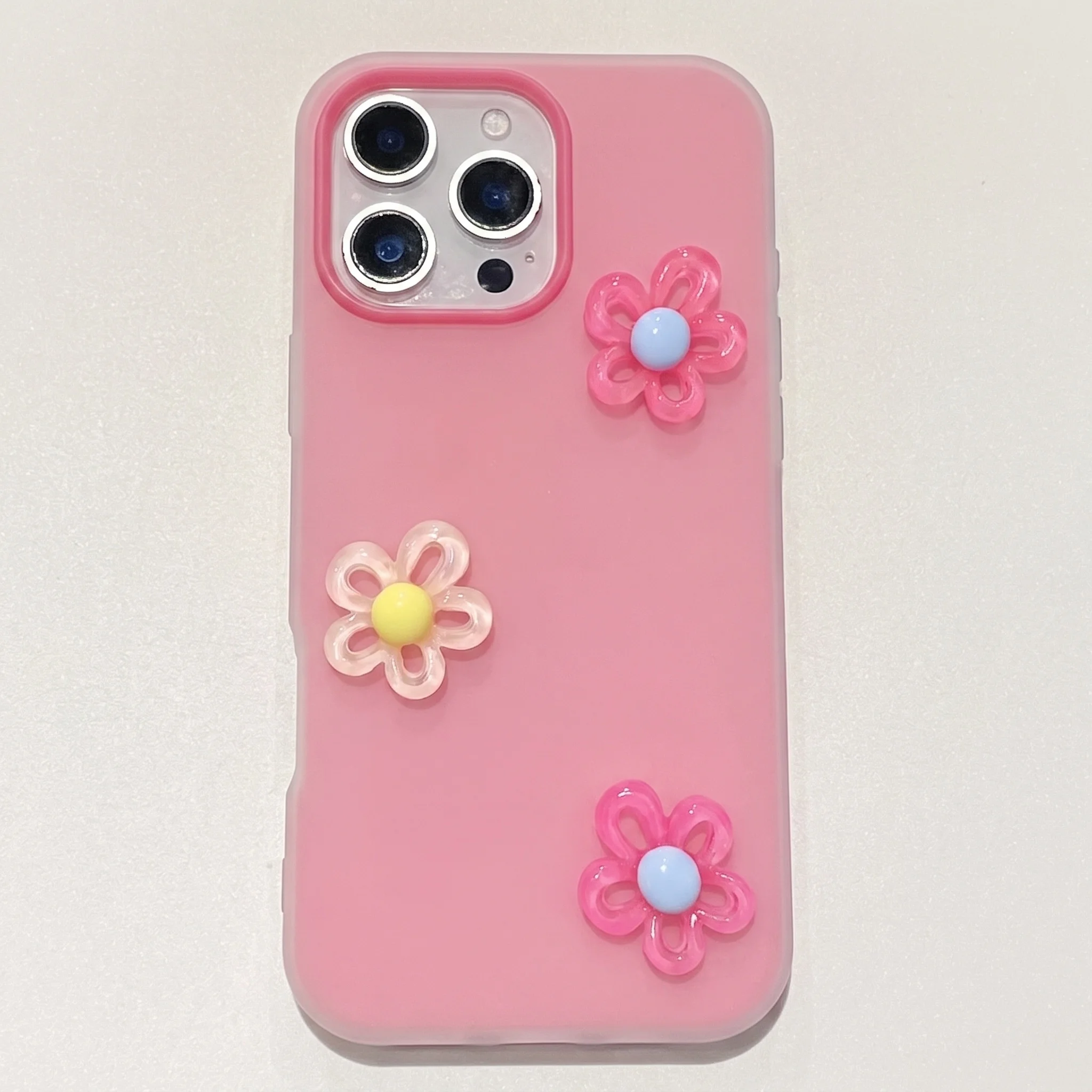 Bonbonfarbene 3D-DIY-Blumen-Handyhülle mit Lanyard für Xiaomi 14T 15T Pro 17 Pro Max 15 Pro 11 Lite 5G Stoßfeste Weiche INS-Hülle – Detail 3