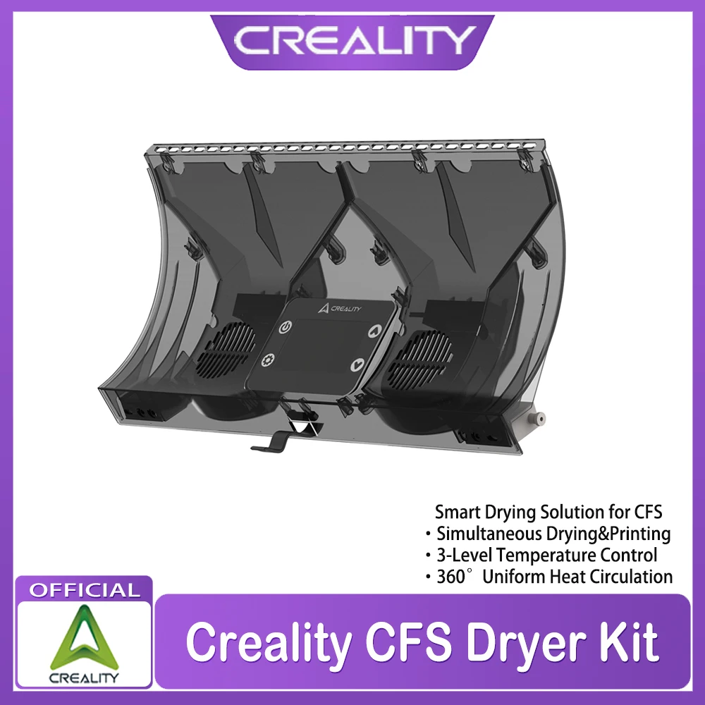Creality CFS Trockner-Kit Intelligente Trocknungslösung für CFS-Trocknung & -Druck 3-Stufen-Temperaturregelung 360° ° Gleichmäßige Wärmezirkulation