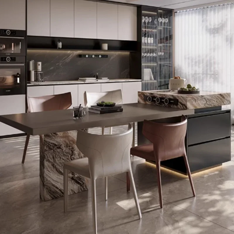 Marble Kitchen Dining Table Designer Office Writing Lounge Dining Table Reception Service Nordic Muebles Commercial Furniture