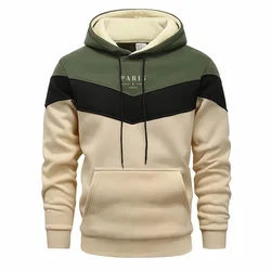 Men's Autumn Winter Long Sleeved Sweater PARIS Hooded Sports Brand Hooded Sweater Sports Men Pullovers Hip Hop