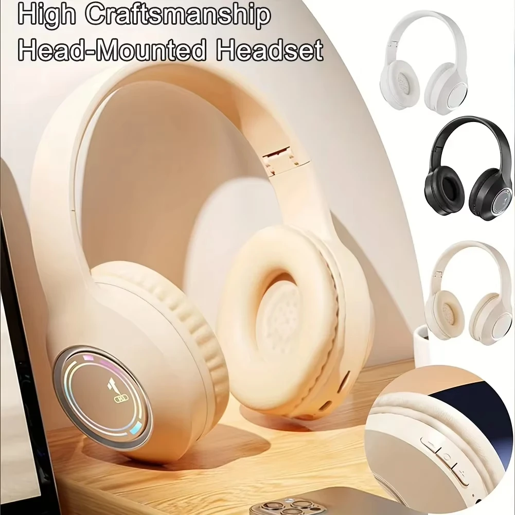 Xiaomi Bluetooth Headphone Wireless Headset The Ear High Fidelity Bass Stereo With Microphone Music Gaming Foldable Headsets