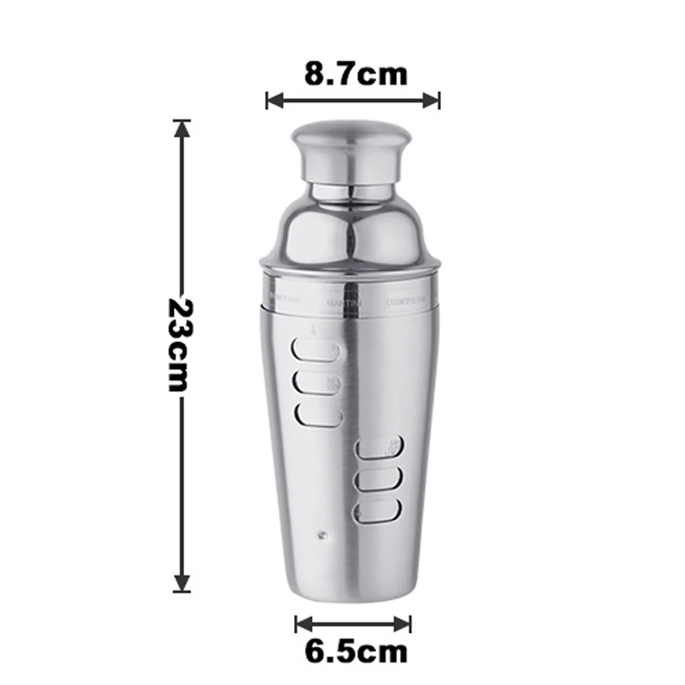 Boston Shaker Set 4 Pcs, Professional Cocktail Shaker Kit, Stainless Steel Martini Mixer & Wine Cup, Bartender Tools for Home