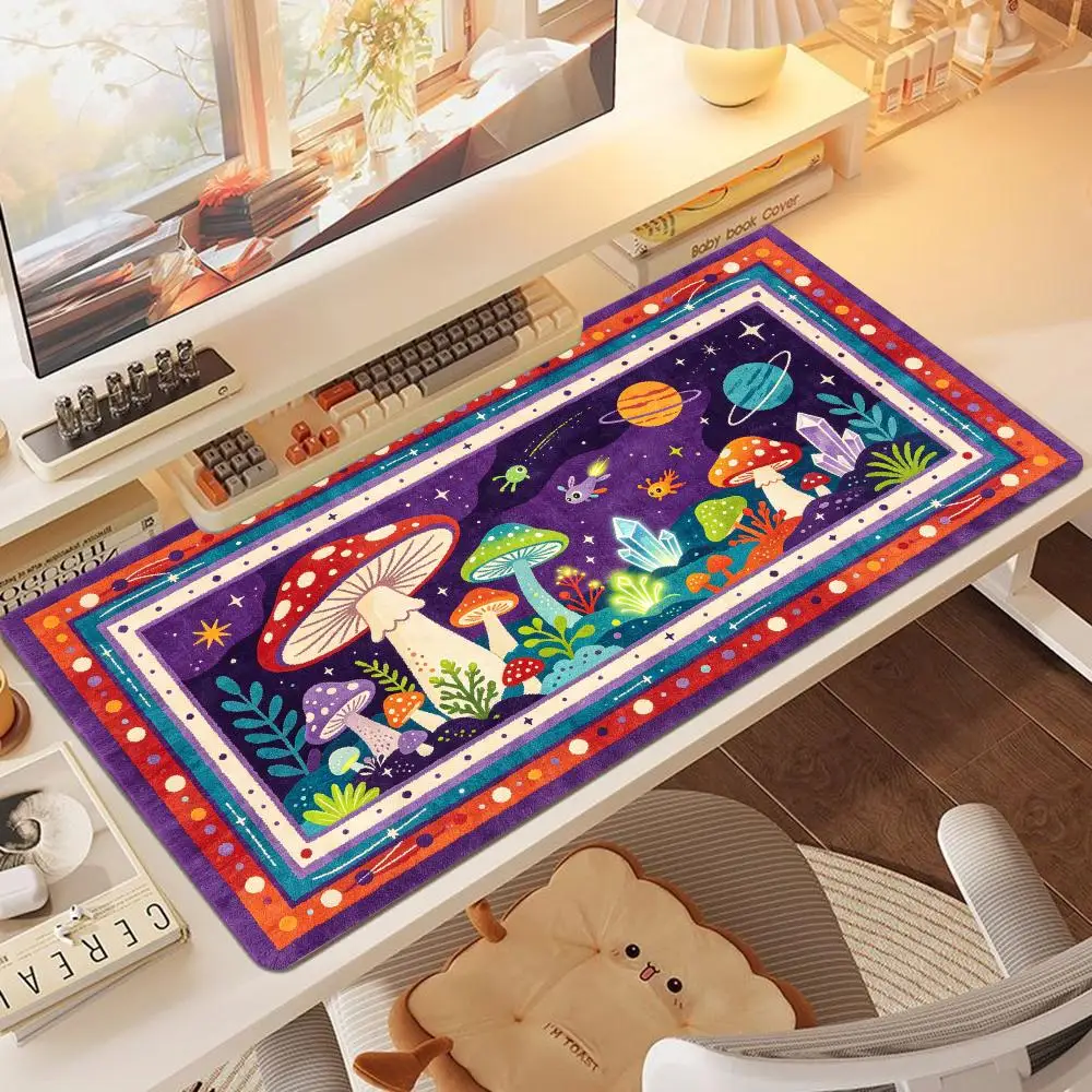 Ink Wash Mountain Water Rug Desk Mat Mouse Pad Smooth Cloth Surface For Oriental Office Home