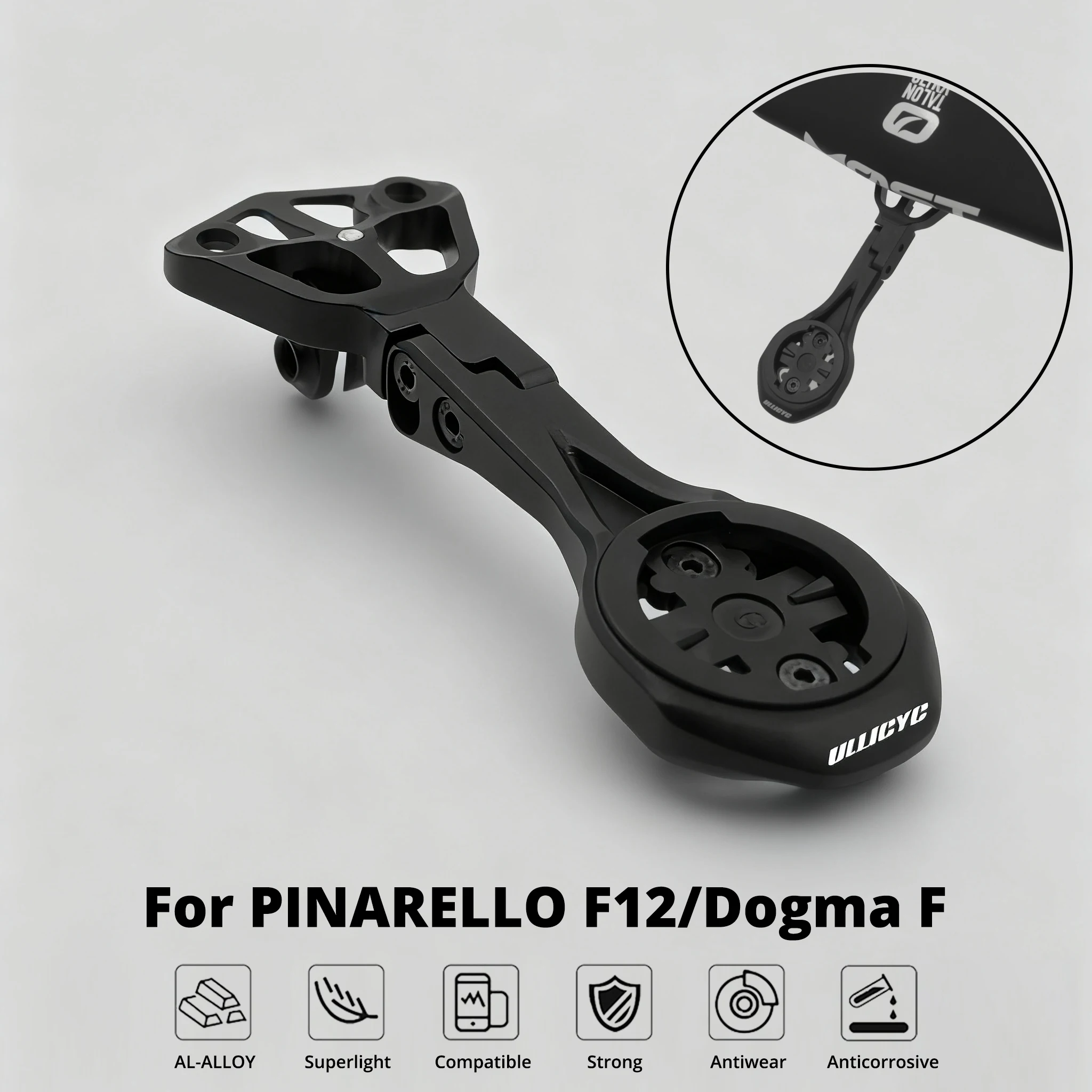 

For Pinarello F12 Dogma F MOST Ultra Talon Integrated Handlebar Computer Mount Compatible With Gopro/GPS/Garmin/Bryton/Wahoo