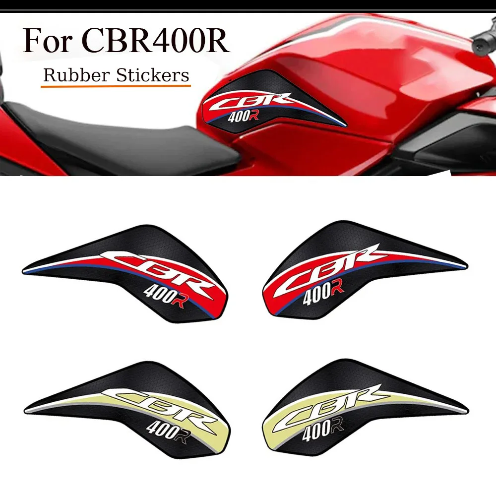 New CBR400R Motorcycle Side Gas Knee Grip Stickers Fuel Tank Pad Protector Anti-slip Sticker For Honda CBR400R CBR 400 R 400R