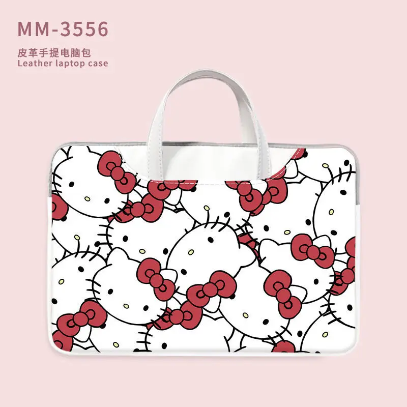 Sanrio Hello Kitty Laptop Bag 11in 13in 14in 15in 16in Cartoon Notebook Pouch Briefcase Office Travel Business Computer Handbag