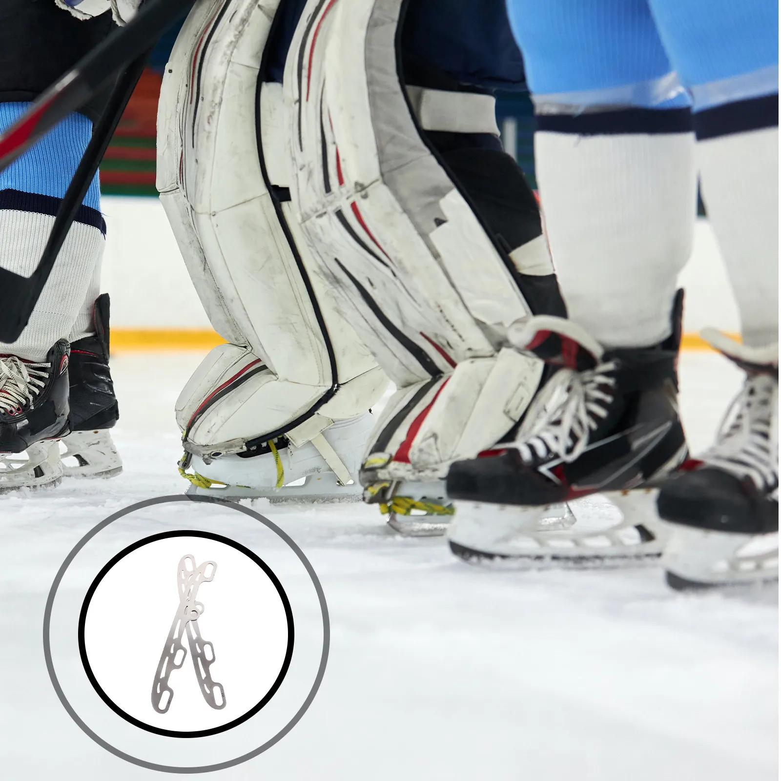 

Сменные лезвия для коньков из нержавеющей стали, прочные металлические детали, практичный дизайн для хоккейных и фигурных коньков