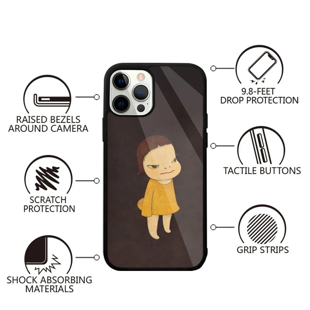 Yoshitomo Nara   Phone Case Strong Magnetic For IPhone 15,14,13,Pro,Max,Plus,11,12,Mini For Magsafe Wireless Charging