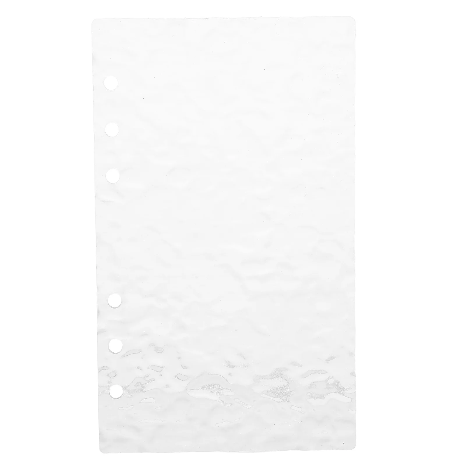 غطاء دفتر ملاحظات ذو أوراق فضفاضة من الأكريليك الشفاف مقاس A6 قابل لإعادة الملء، غطاء مخطط حلزوني ملزم للميزانية، منظم المكتب