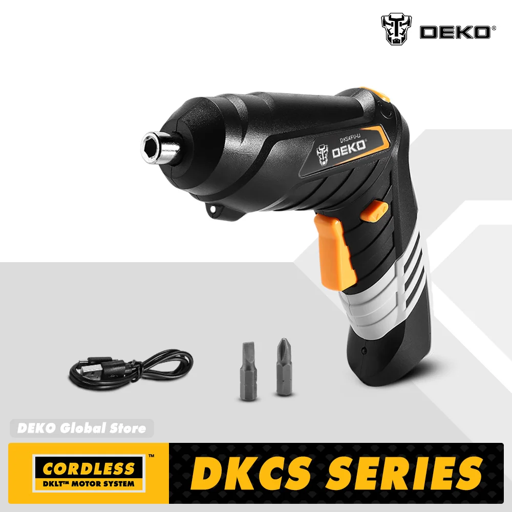 DEKO DKCS3.6O1 S1/S2/S3ไฟฟ้าไร้สายไขควง Keyless Chuck ชาร์จแบตเตอรี่