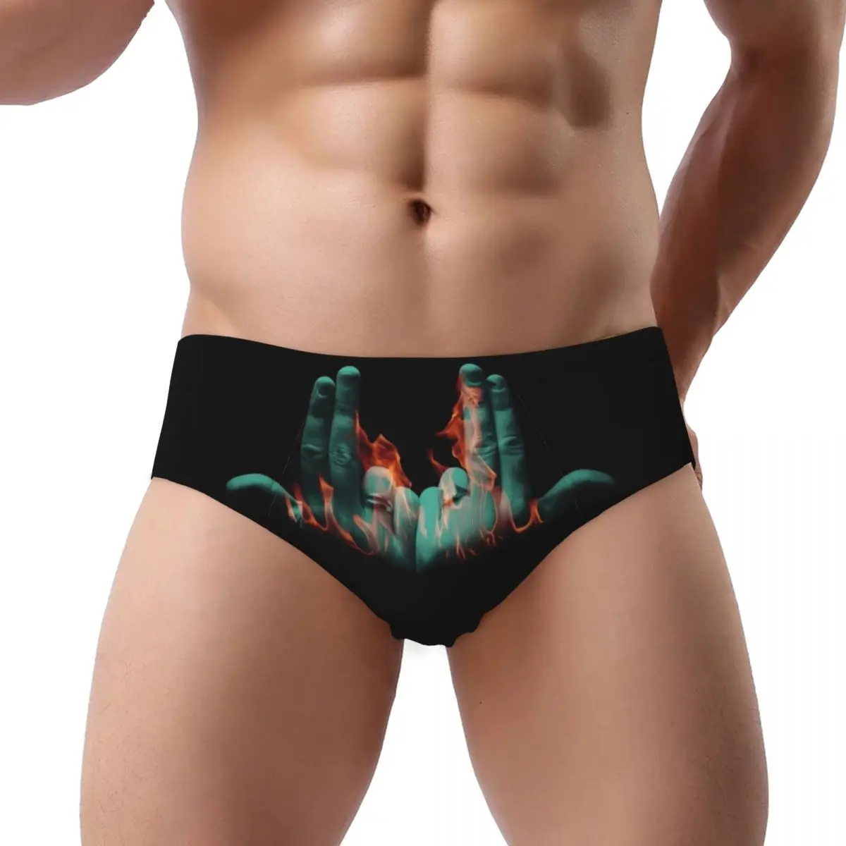 Custom Jul Rapper Francese Slip Intimo Mutandine elasticizzate traspiranti da uomo