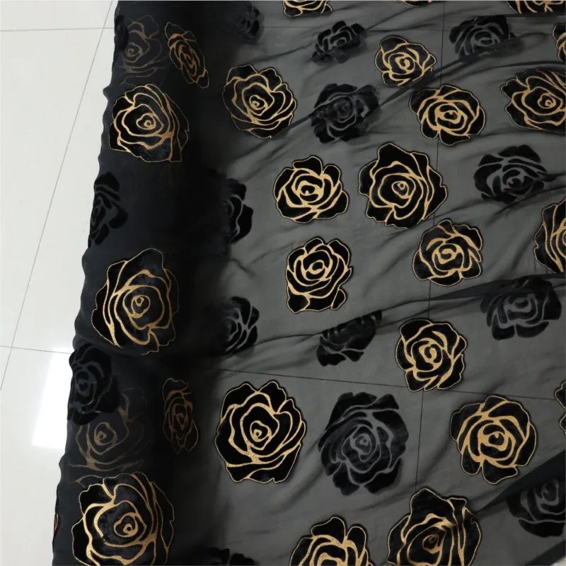 Woven velvet brocade velvety embossed burned and pressed fabric sleeping dress cheongsam