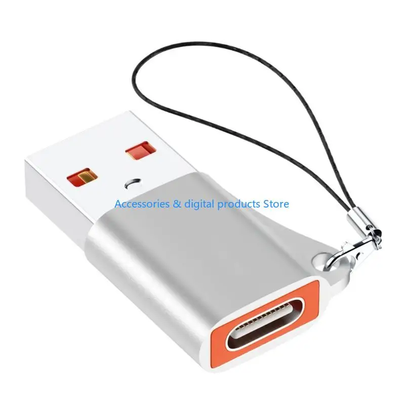 77JD USB3.0 male To Type C Female Adapter Converter With Detachable Lanyard 10Gbps Highly speed Data Transfer Quick Charge3.0