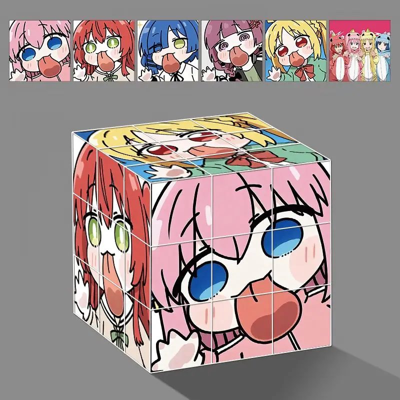 أنيمي بوتشي ذا روك! Gotoh Hitori Yamada Ryo Unzip الطلب الثالث لغز مكعب روبيك لغز الأصالة الأطفال هدية عيد ميلاد