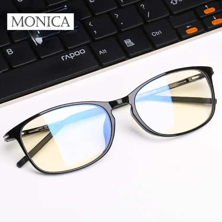 Classic Semi Rimless Anti Blue Light Blocking occhiali uomo Square Ray Filter montature per occhiali occhiali da vista Computer occhiali da donna