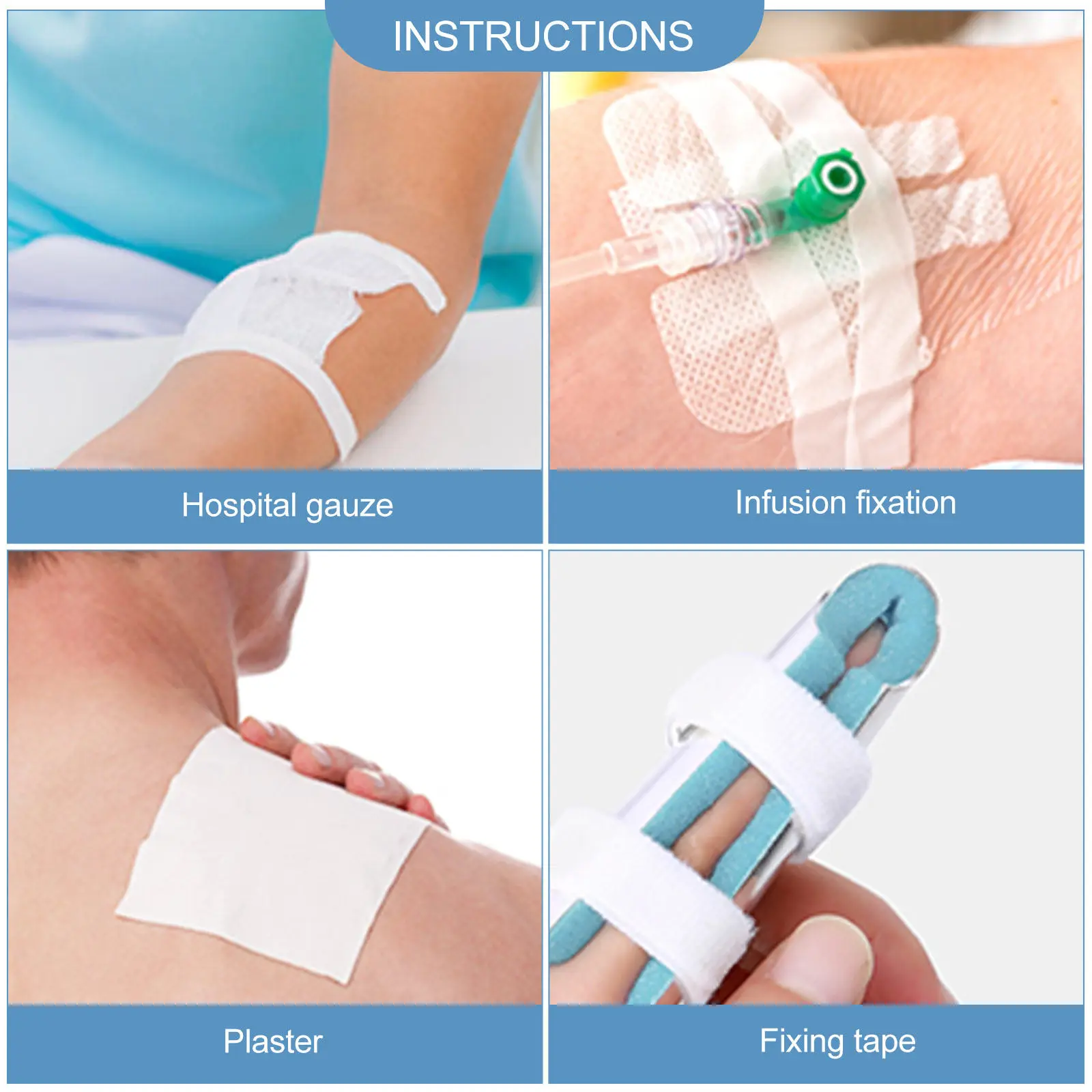 10 Rolls Skin-Safe Breathable Paper Tape Hypoallergenic Non-Woven Tape for Dressing Fixation on Damp Or