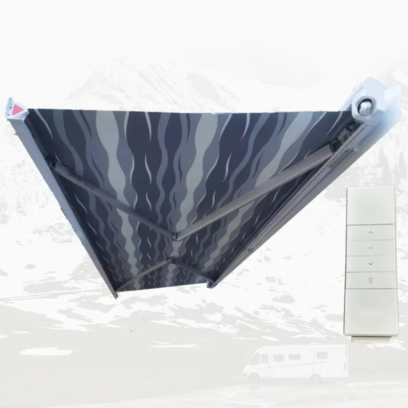 مبيعات المصنع الساخن 6 * 2.5 م مظلة مقطورة معدات التخييم القابلة للسحب مظلات كاملة للقافلة RV