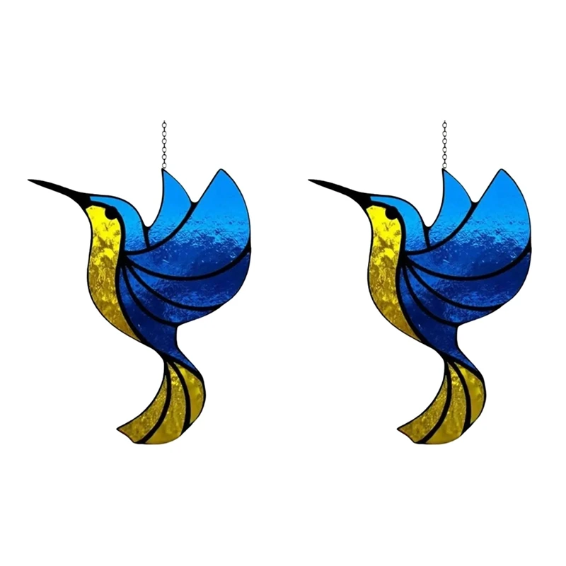 

2 PCS Crystal Suncatchers Bird Suncatcher As Shown For Windows For Home Garden Office Wedding Christmas Decoration-Bird