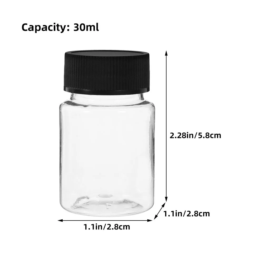 24Pcs Oil Sample Bottle Wide Mouth 30Ml Reagent Storage Bottle Leak Proof Sealing Reagent Vial for Lab Sample Storage Container