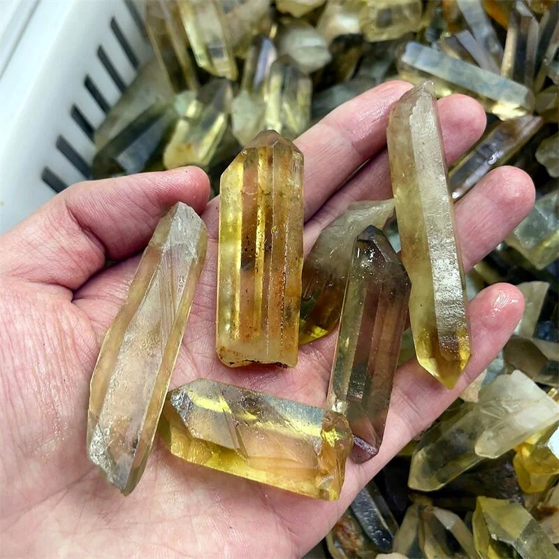 

500g Natural Citrine Raw Point Quartz Crystal Cluster Raw Specimen Healing Stone Reiki Rock Ornaments Home Decoration