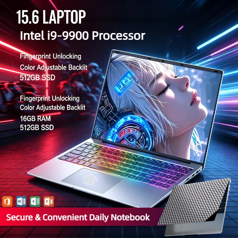 Portátil 15.6 Pulgadas Intel Core i9 32GB 2TB