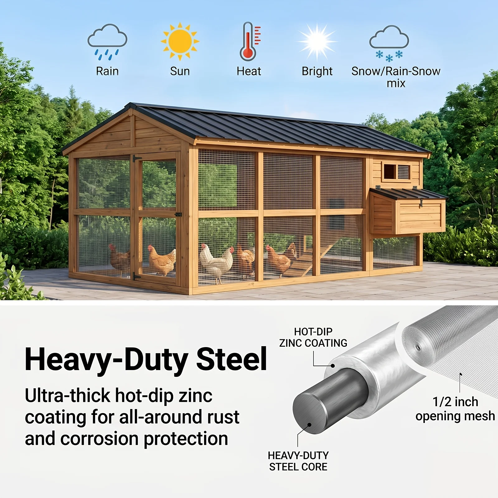 Galvanized Metal Mesh Coil, Heavy-duty Metal Mesh, Easy To Cut and Strong Weather Resistance, Widely Used