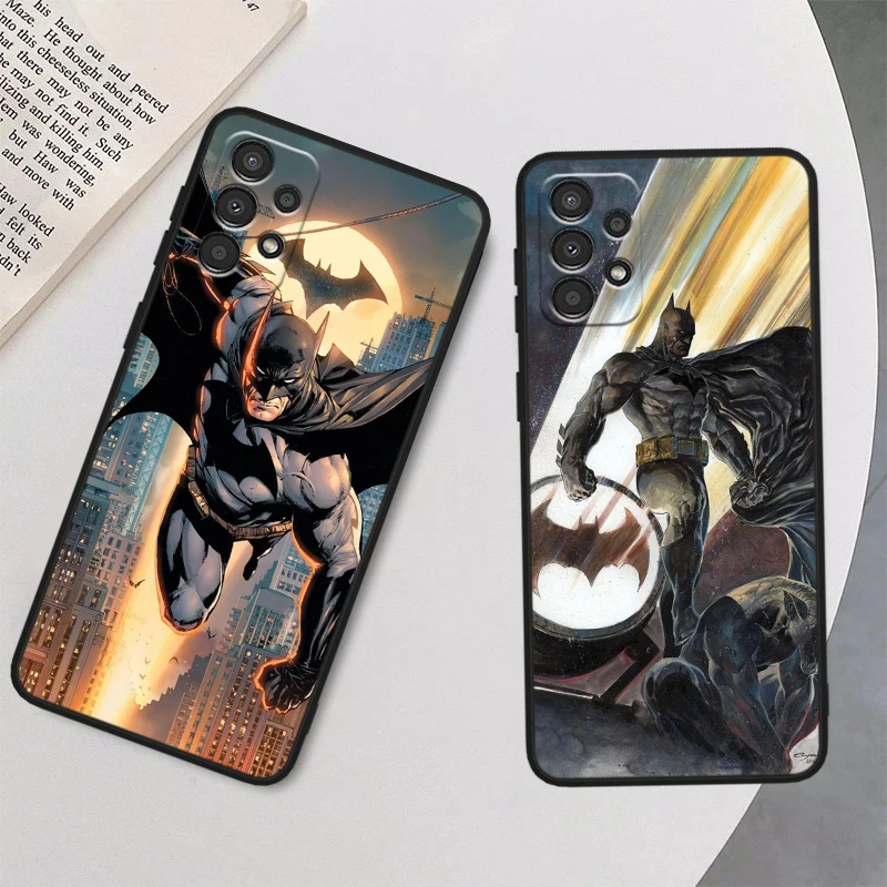 Cute B-batmans Superheros For Samsung A90 A80 A70S A60 A50S A40 A30S A20E A20S A10S Silicone Black Phone Case