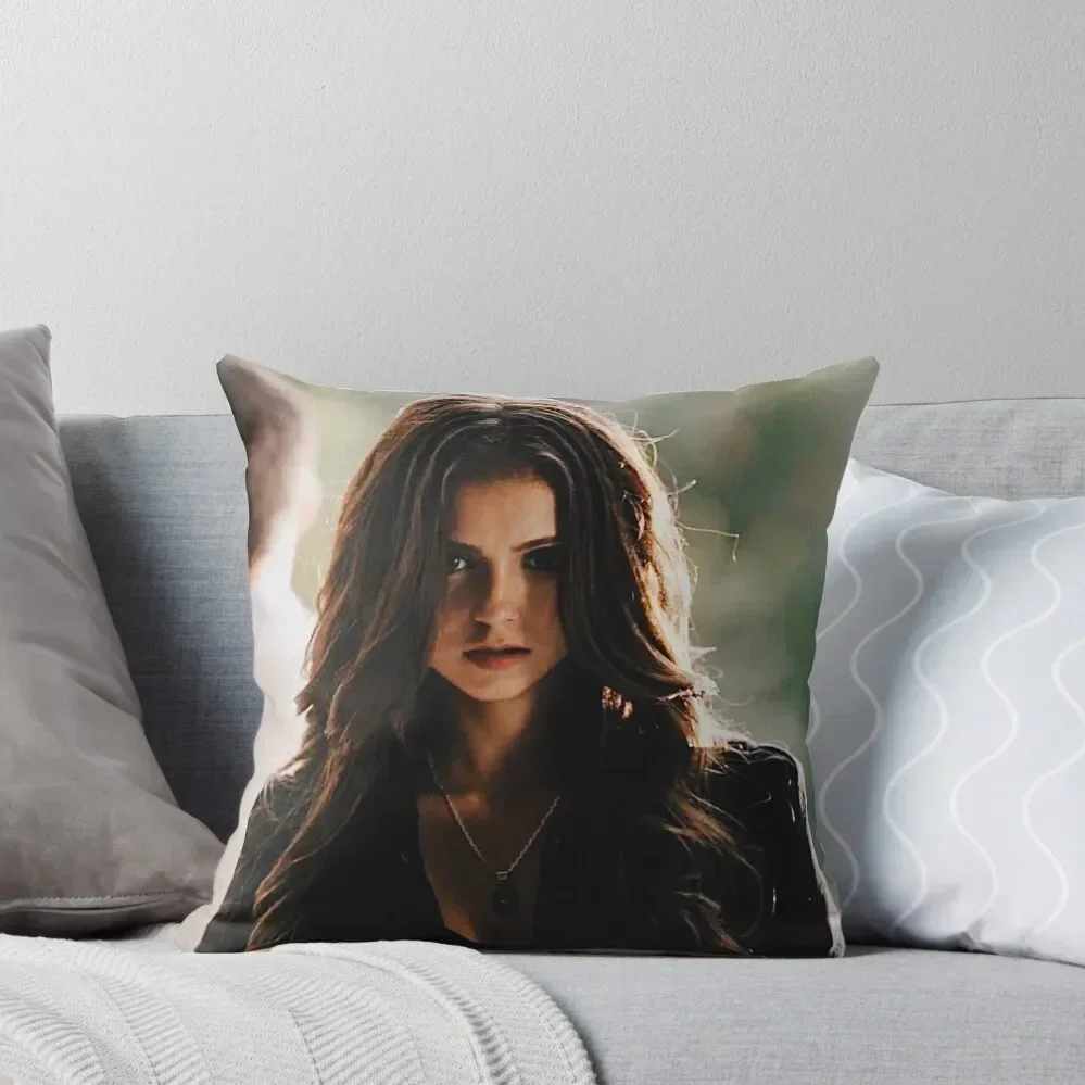 Katherine Pierce Throw Pillow christmas cushions covers christmas ornaments 2025 Ornamental Pillow pillow