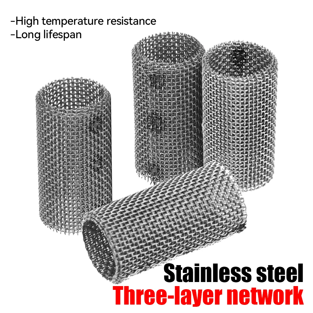 1/10pcs Car Glow Plug Burner Strainer Screen Stainless Steel For Diesel Air Parking Heater 3-Layers Filter Mesh 310s