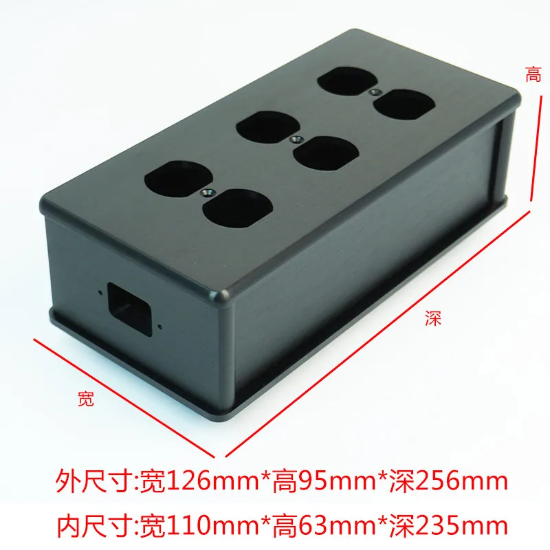 3206 row socket housing, 6-position American standard socket a-luminum chassis, power filter plug board housing