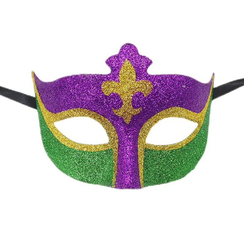 St. Patrick’s Day Theme Party Upper Half Face Masquerade Mask Cosplay Mask Banquet Wedding Makeup Props Accessories