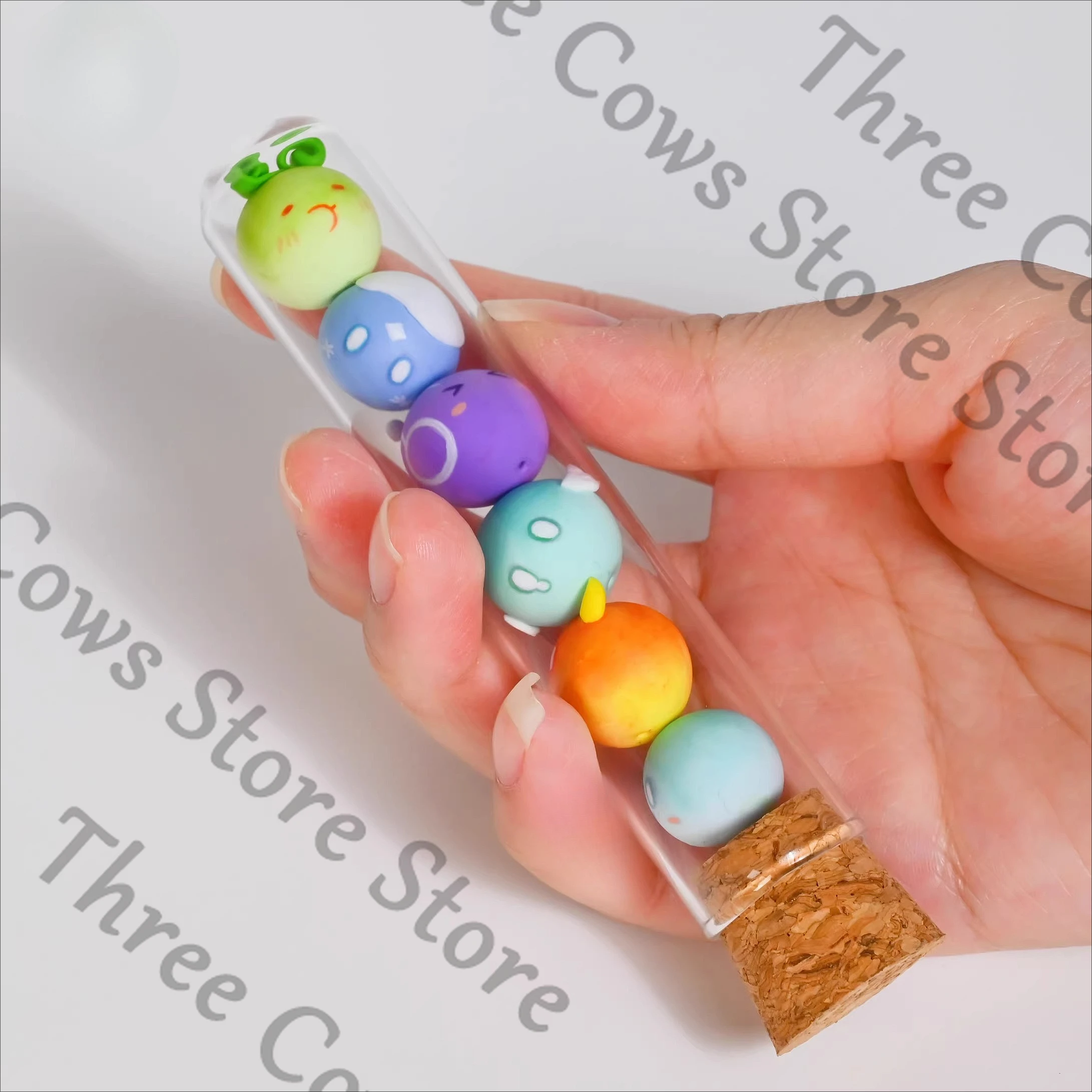 Anime Genshin Impact Tartaglia Albedo Klee Ganyu Ningguang Zhongli Cosplay dibujos animados hecho a mano figura en miniatura modelo Widget regalo