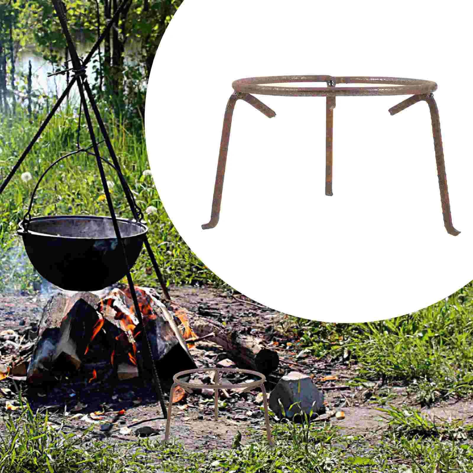 Reusable Wok Holder Wear-resistant Wok Rack Camping Stove Wok Stand Pot Supply pot stand household wok holder