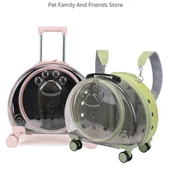 Portable Shoulder Pet Luggage Case, Transparent, Simple Space Capsule, Dog Suitcase, Small, New