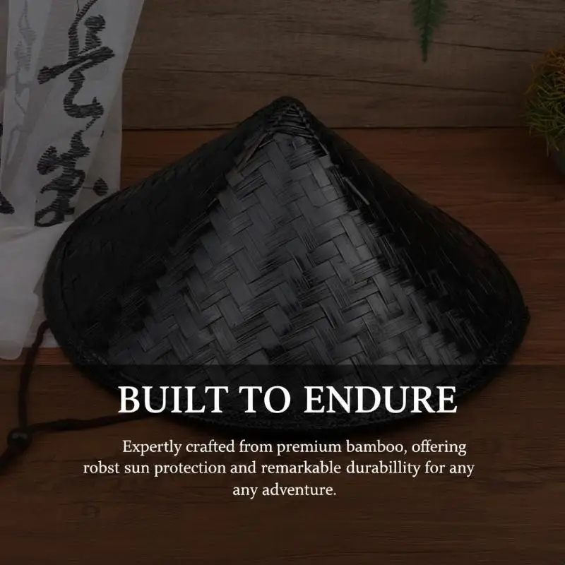 Hat Samurai Straw Ninja Chinese Cosplay Japanese Rice Asian Bamboo Conical Hats Party Farmer Cone Decor Cap Decorative