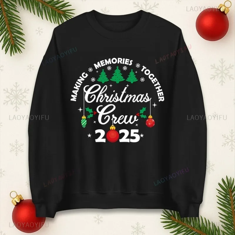 عيد الميلاد طاقم 2025 البلوز عيد الميلاد احتفالي هوديي عيد الميلاد طاقم هوديي هدية الكريسماس البلوز ملابس شخصية الشارع الشهير