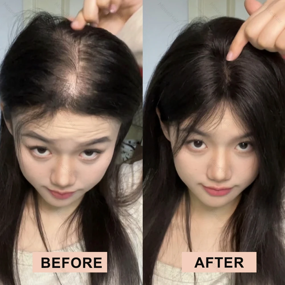 5x13cm人毛ヘアピース モノベース 漂白可能 # 27 3 クリップ 軽量で通気性のあるリアルな部分 20/25cm 目に見えない部分の髪