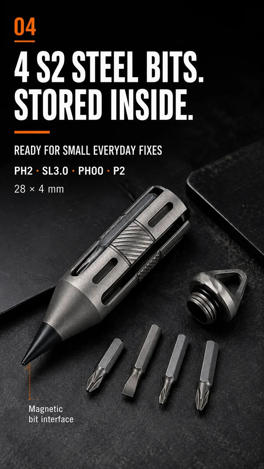 Titanium Alloy Mini Pen Screwdriver Portable Outdoor Camping Multi-functional Gear Pocket Tools EDC