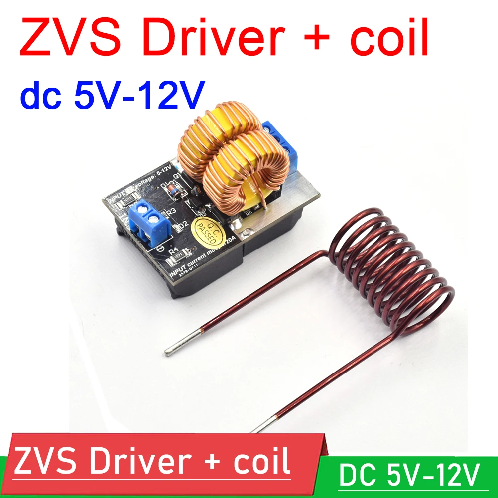 Dc 5V-12V 120W 미니 ZVS 유도 가열 보드 플라이 백 드라이버 히터 DIY 밥솥 점화 코일