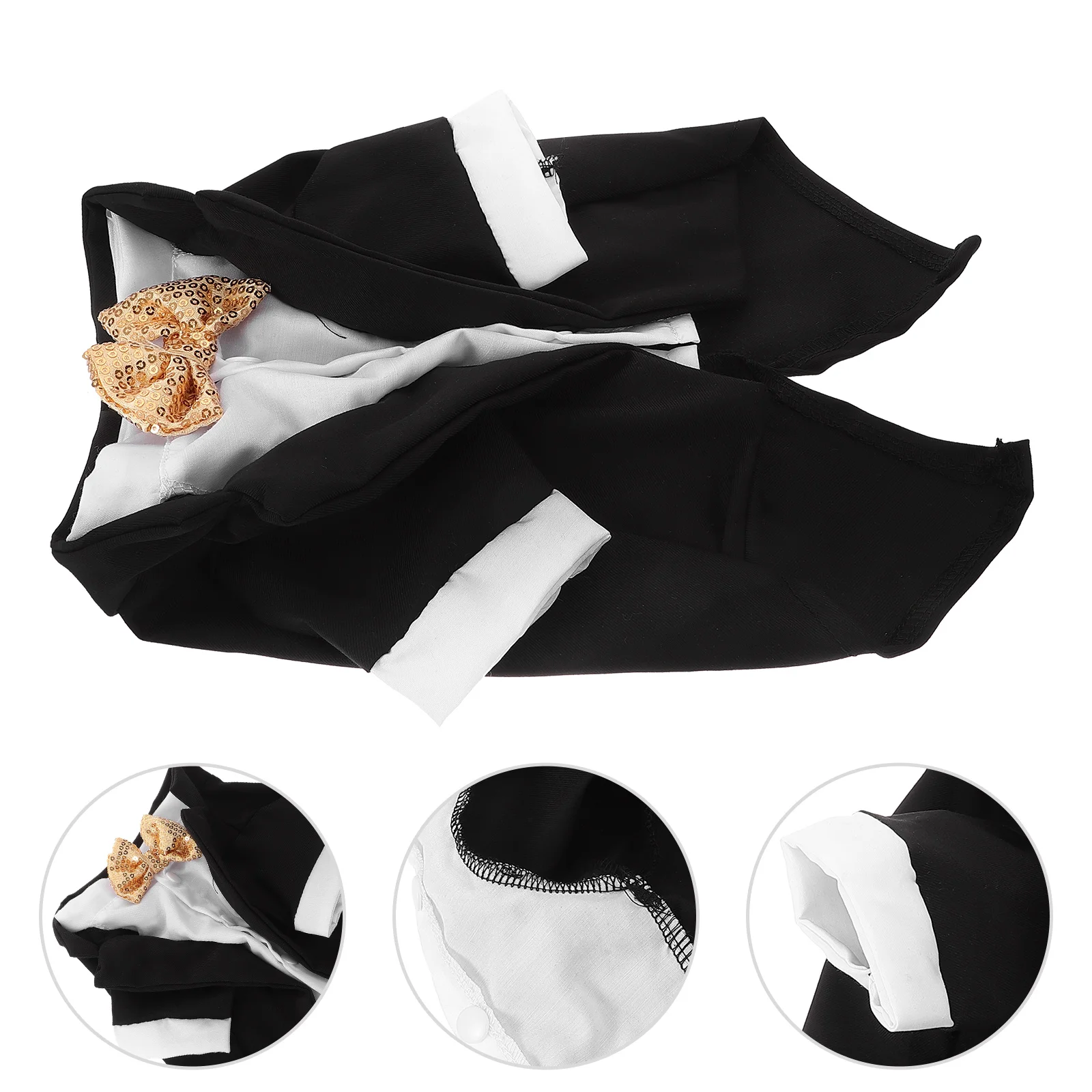 

1Set Pet Tuxedo Dog Tailcoat Formal Dress Puppy Wedding Suit Outfit Comfortable Stylish Breathable Clothes for Cats