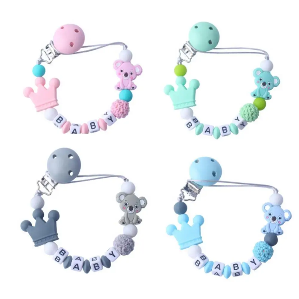 Pacifier Clip Cute Pacifier Clips Chains Baby Products Silicone Pacifier Chain Pacifier Rope Bite Bag Toy Moderate Length