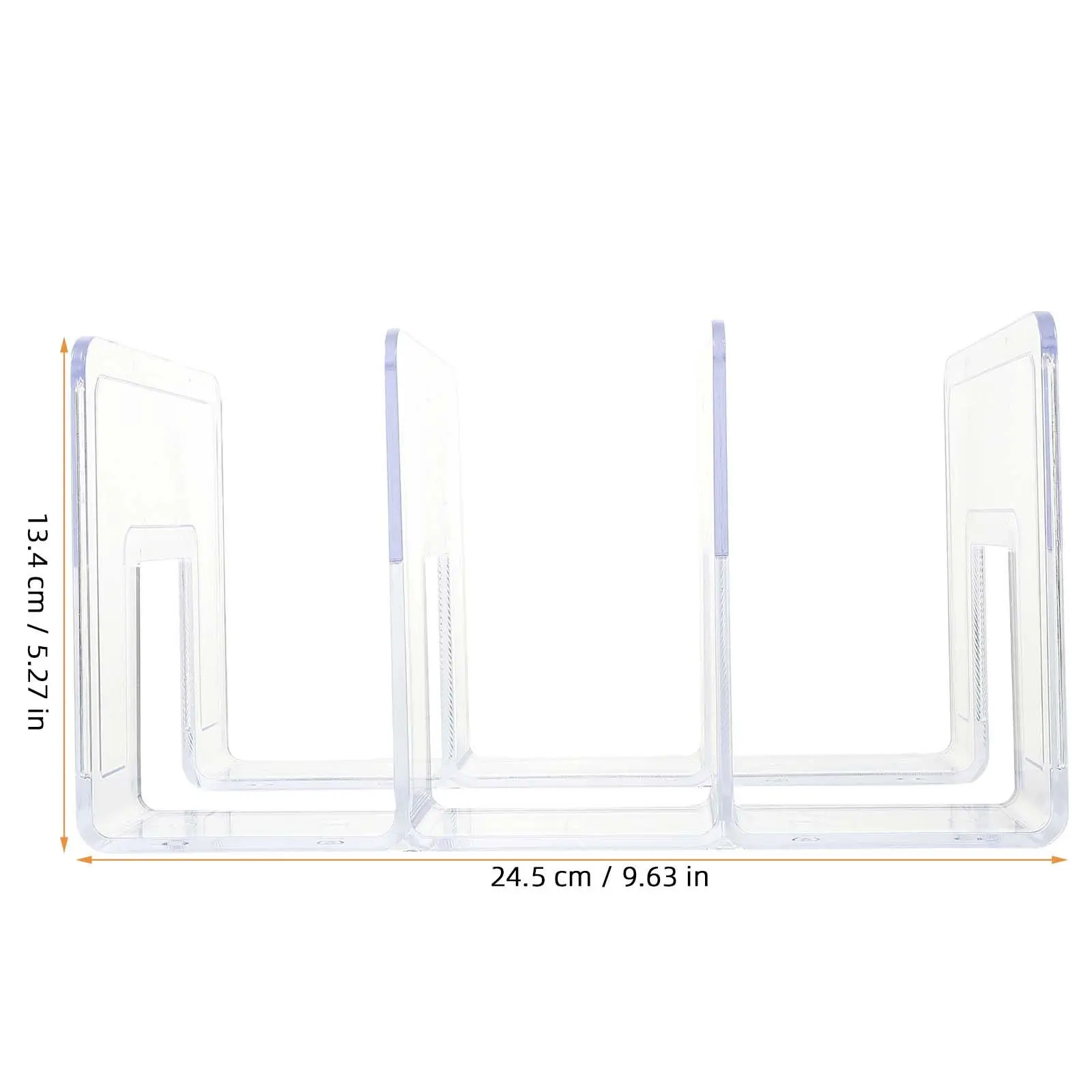 Transparent Acrylic Bookstand Desktop Clear Design Books Storage Holder Office Document Organizer Hanging File Organizer