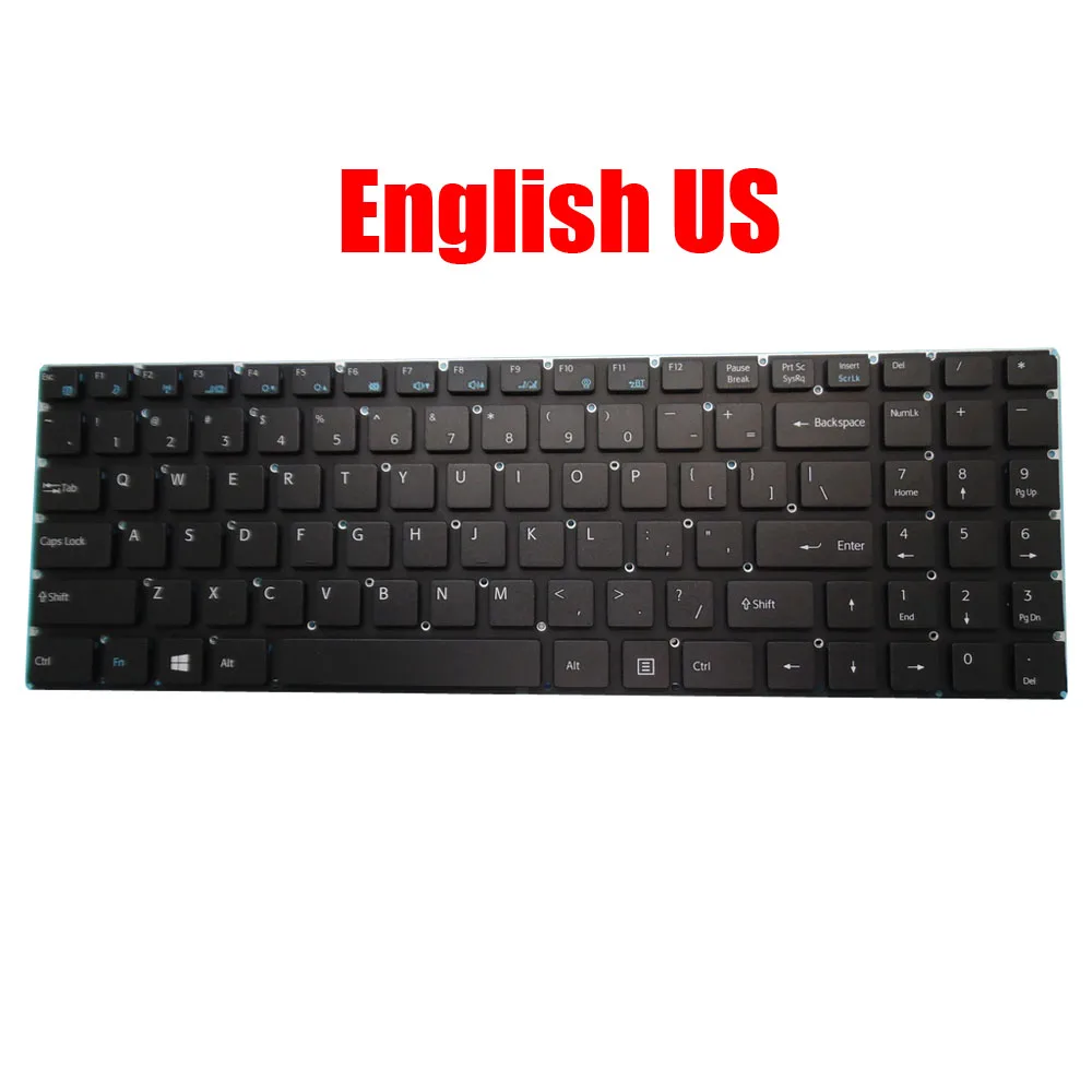 

Laptop Keyboard For DNS M500BN English US Without Frame Black New