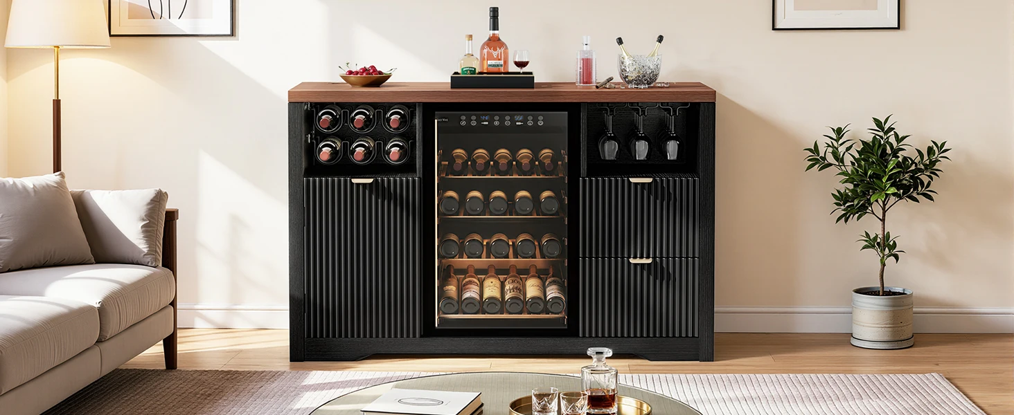 coffee bar cabinet for living room