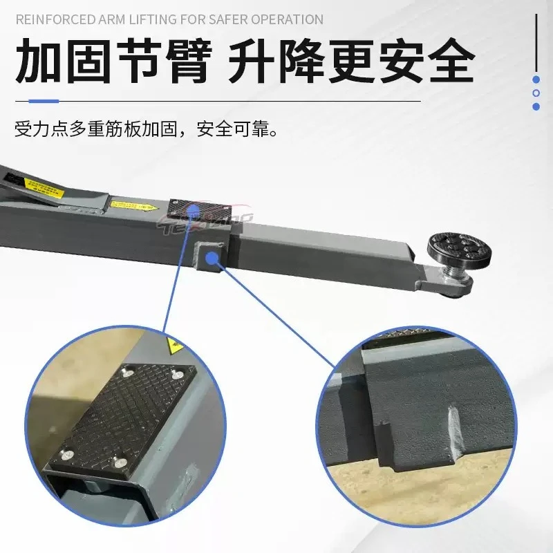 High performance lau 4 ton  2 column floor  jack hydraulic car with beam lift