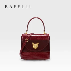 BAFELLI HANDBAG 2026 WOMEN'S NEW LEATHER PURSE EVENING DESIGNER BUCKET CAT LUXURY BRAND FASHION BUSINESS CASUAL BAGS