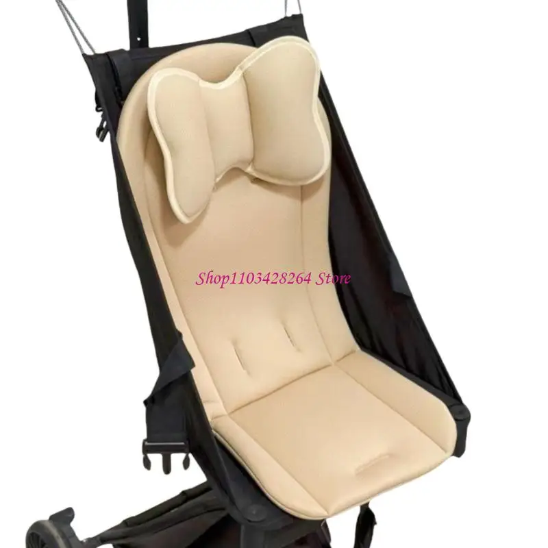  Flexible Newborn Pram Mat Soft Fabric Safe Pushchair Mat Breathable Pushchair Pad Infant Pushchair Cushion for Outdoor