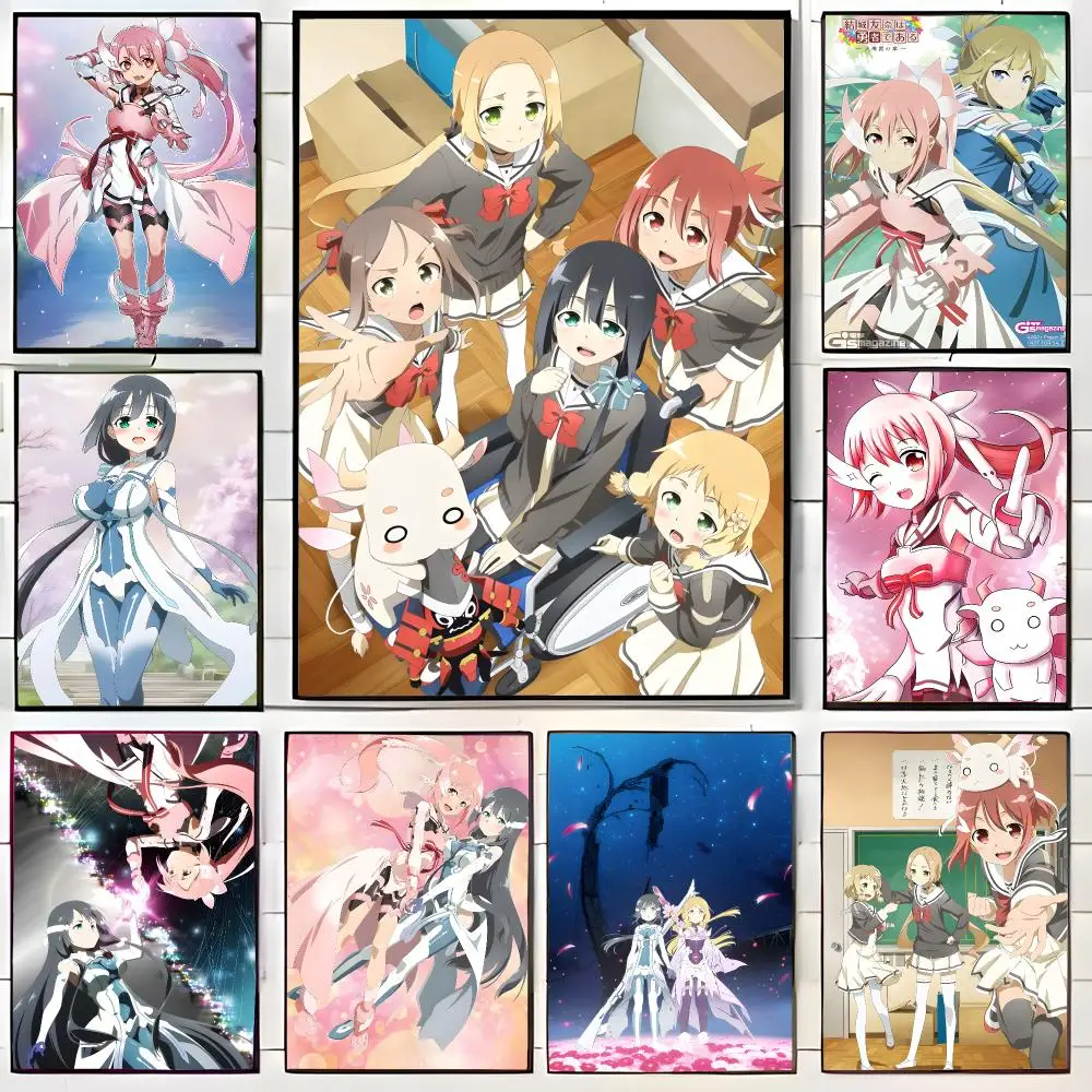Brave Hero Anime Y-Yuki Yuna Is a Hero Poster Wall Art Print Decorative Mural Home Decor Gift Unframed